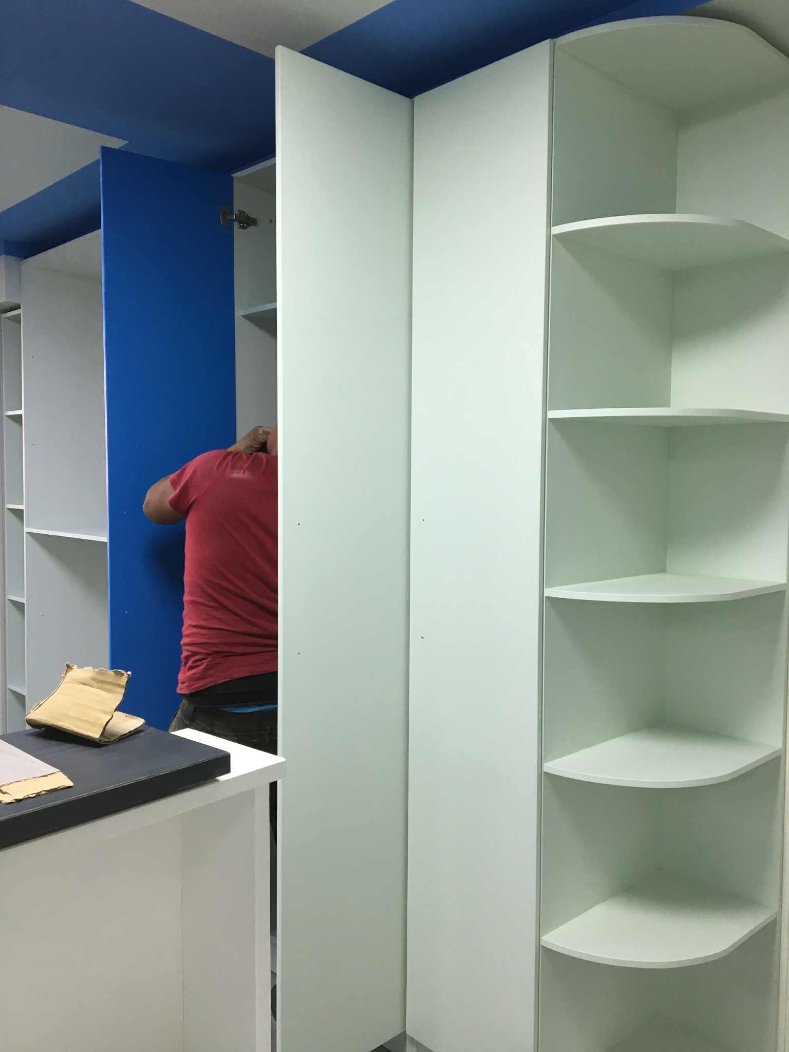 Barn Door and Panel Door Combination