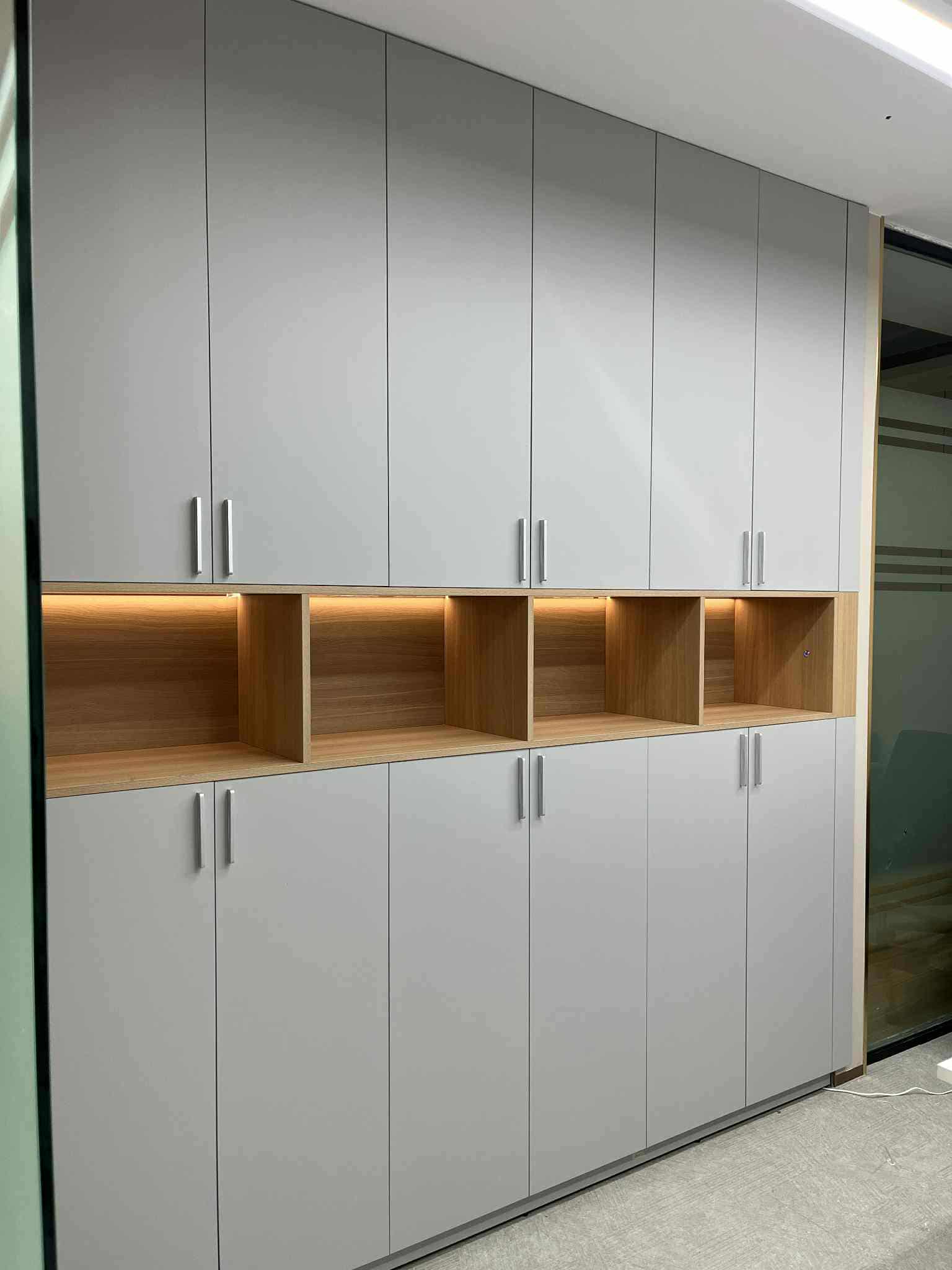 Contemporary Office Storage Wall